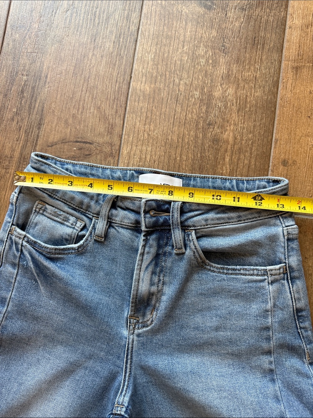 Classic High-Rise Wide Leg Jeans in Light Blue - Picture 3 of 8